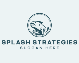 Marine Fish Splash logo