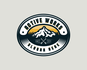 Forest Mountain Travel logo design