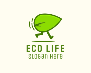 Green Leaf Running logo design