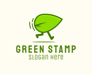 Green Leaf Running logo design