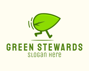 Green Leaf Running logo design