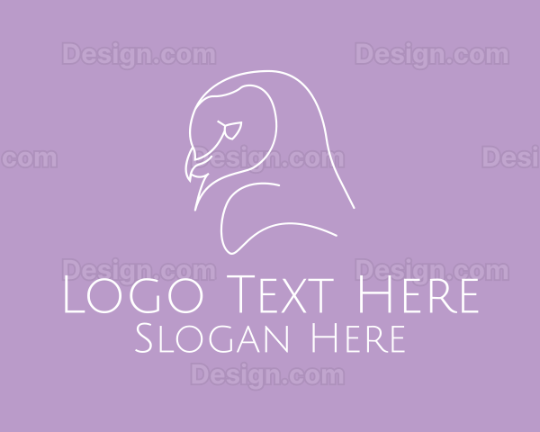 Minimalist Barn Owl Logo