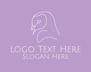 Trust - Minimalist Barn Owl logo design