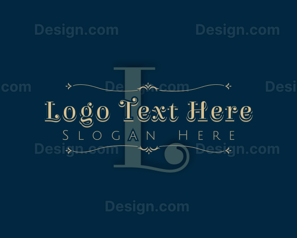 Luxurious Fashion Ornate Decoration Logo