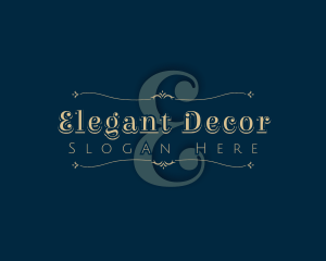 Luxurious Fashion Ornate Decoration logo design