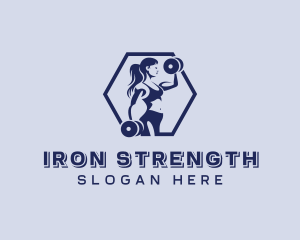 Weightlifter Fitness Woman logo