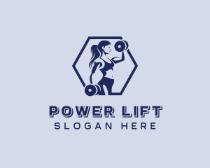 Weightlifter Fitness Woman logo