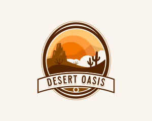 Dune Cactus Desert logo design