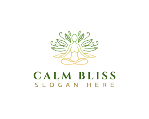 Meditation Yoga Nature logo design