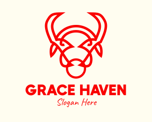 Red Horn Bull logo