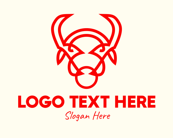 Horned logo example 2