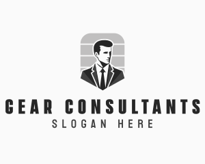 Administrative Consultant Man logo design