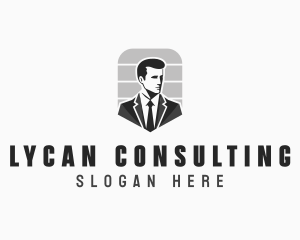 Administrative Consultant Man logo design