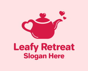 Heart Tea Kettle  logo design