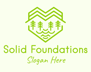 Heart Forest Mountain  Logo