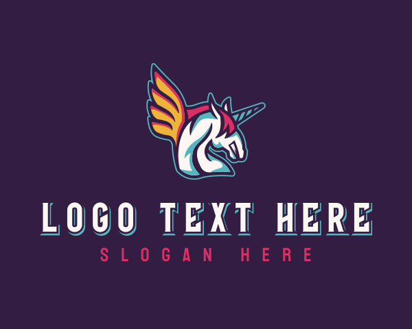 Unicorn logo example 4