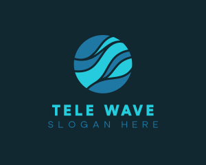 Professional Digital Wave logo design