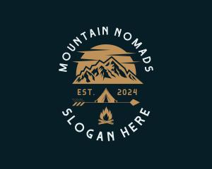 Mountaineer Camping Adventure logo design