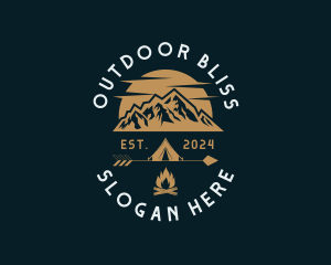 Mountaineer Camping Adventure logo design