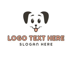 Smiling Dog Face logo