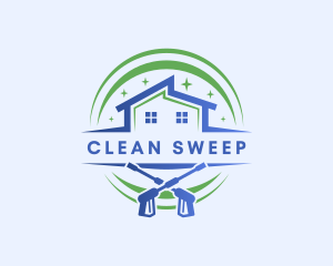 Clean House Pressure Washer logo design