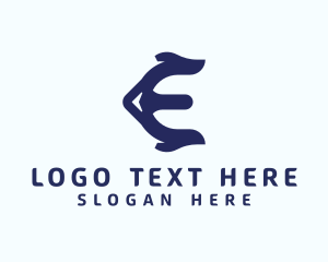 Letter - Marine Letter E logo design