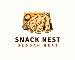 North Dakota Lefse Food  logo design