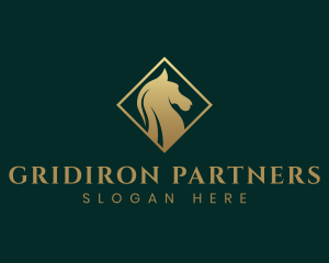 Luxury Stallion Horse logo design