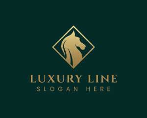 Luxury Stallion Horse logo design