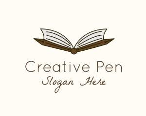  Academic Pen Book logo design