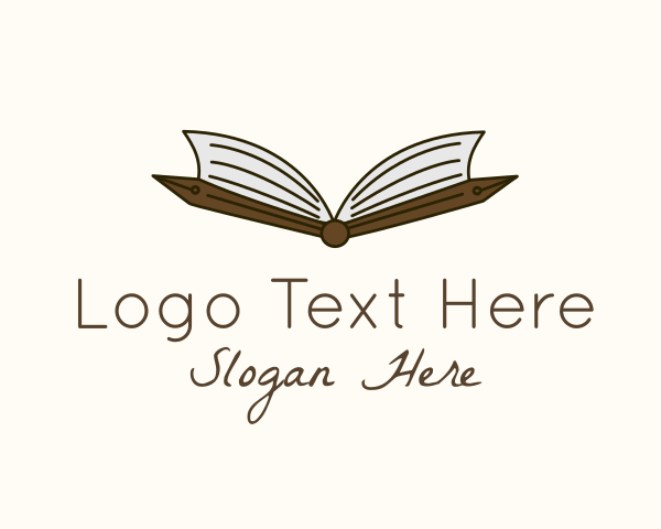 Bookworm logo example 2