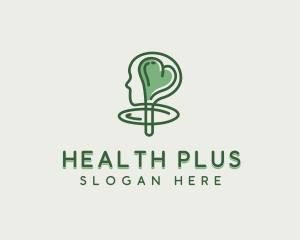 Mental Wellness Heart logo design