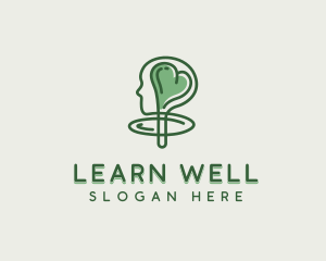 Mental Wellness Heart logo design