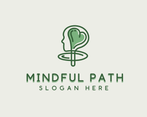 Mental Wellness Heart logo design