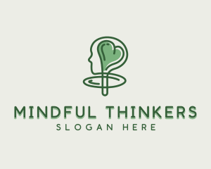 Mental Wellness Heart logo design