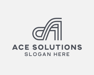 Architect Structure Builder Letter A logo design