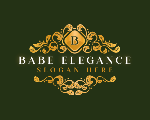 Elegant Ornament Floral logo design