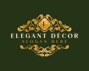 Elegant Ornament Floral logo design