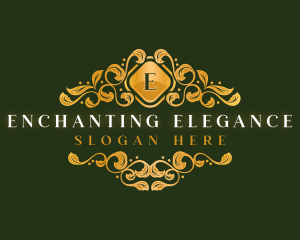 Elegant Ornament Floral logo design