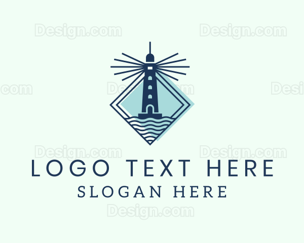 Nautical Lighthouse Ocean Logo