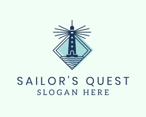 Nautical Lighthouse Ocean logo design