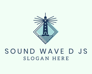 Nautical Lighthouse Ocean logo design