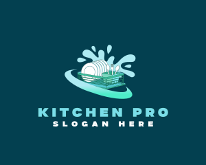 Dishwashing Kitchen Utensils logo design