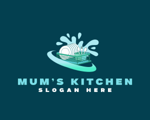 Dishwashing Kitchen Utensils logo design