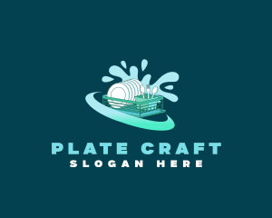 Dishwashing Kitchen Utensils logo design