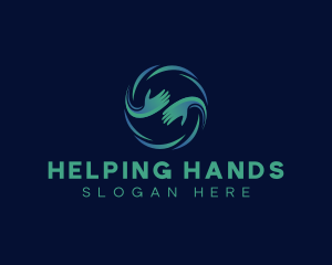 Hand Social Welfare Charity logo design