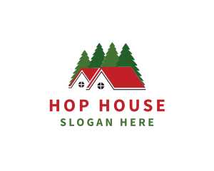 House Building Forest logo design