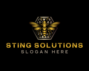 Bee Sting Hive logo design