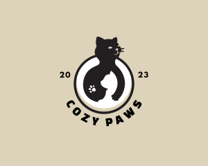 Cat Mother Kitten logo design