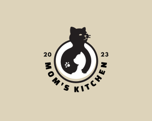 Cat Mother Kitten logo design